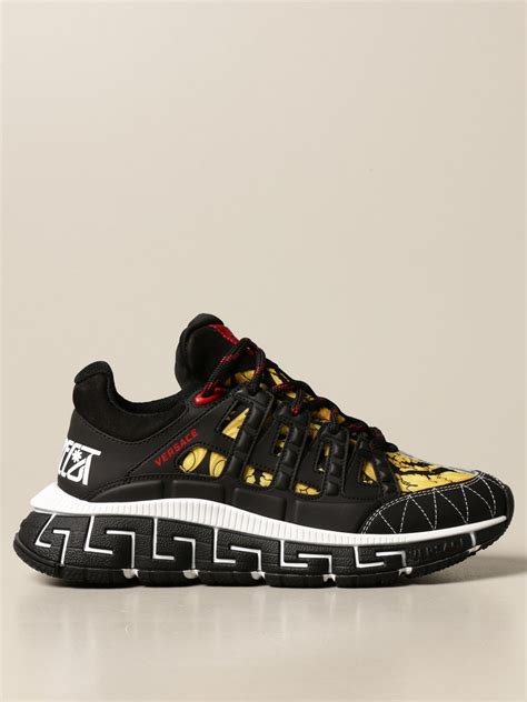 black versace sneakers women|Versace black and white sneakers.